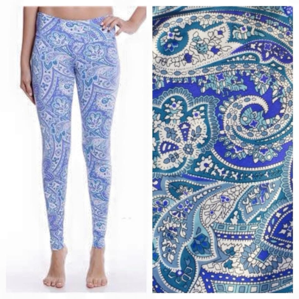 Blue Paisley Women's Leggings